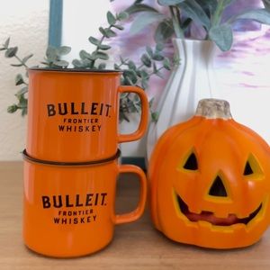 Two Bulleit Frontier Whiskey Mugs